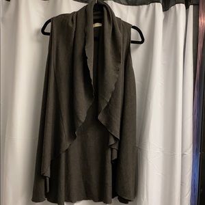 Altar’d state sleeveless brown cardigan small